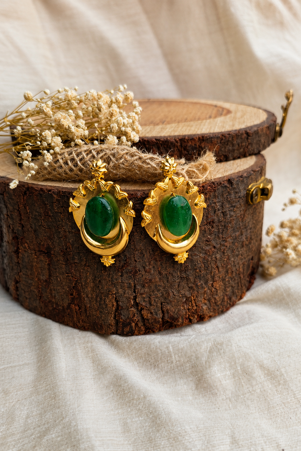 Crescent Gold-Plated Drops