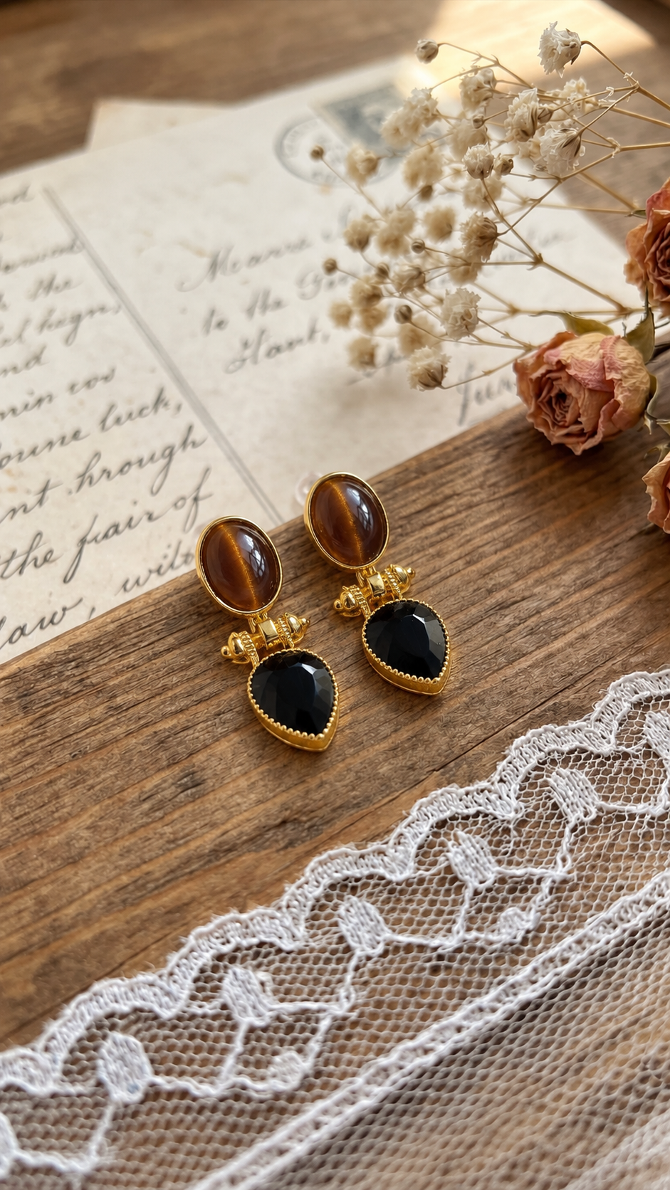 Sable Heirloom Earrings