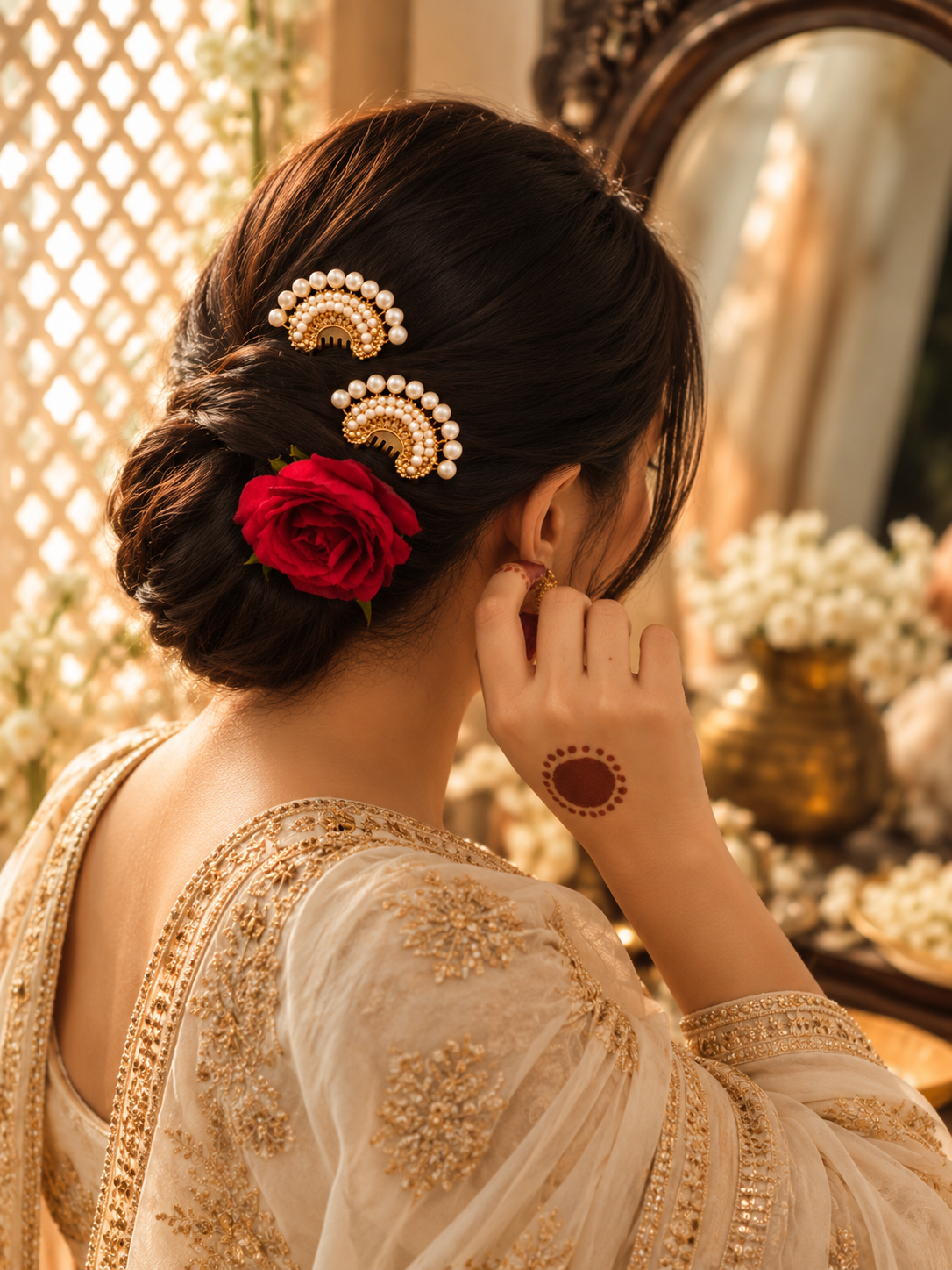 Moti Mehrab Hair Pins