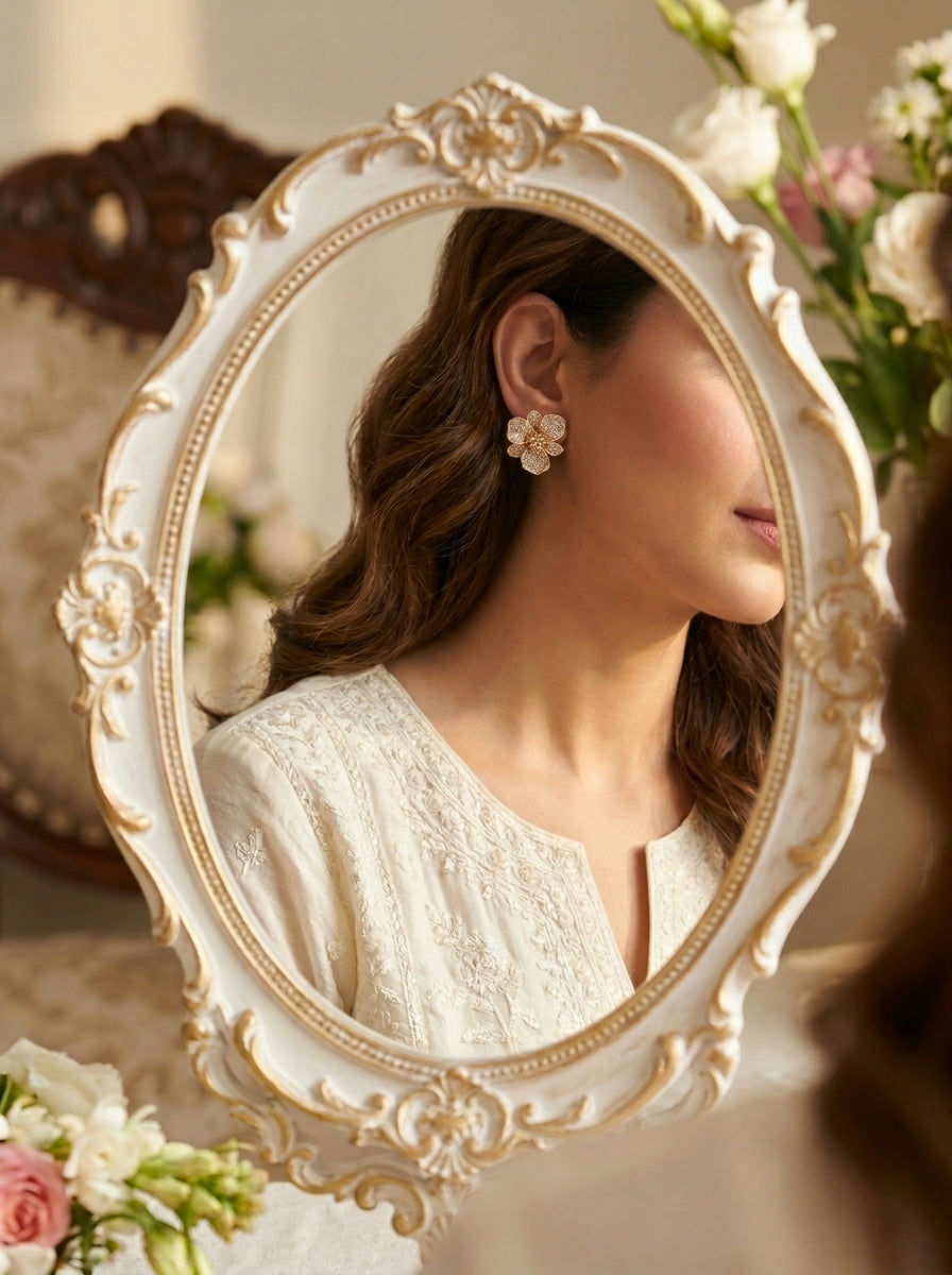 Golden Bloom Studs