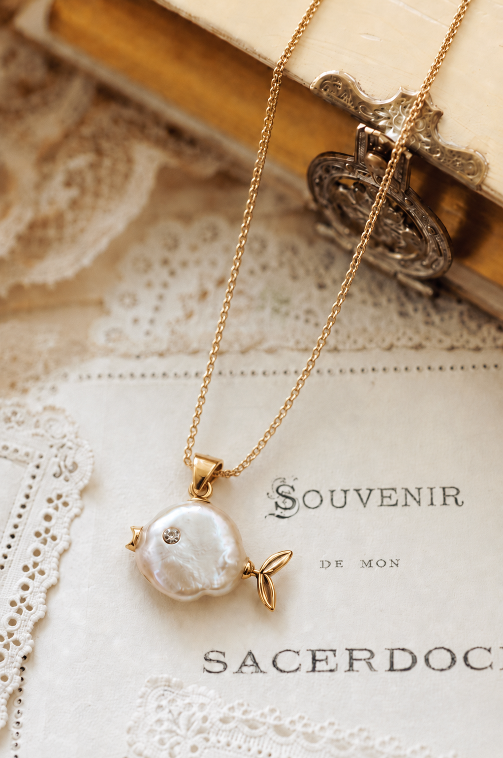 Pearlfin Fish Pendant