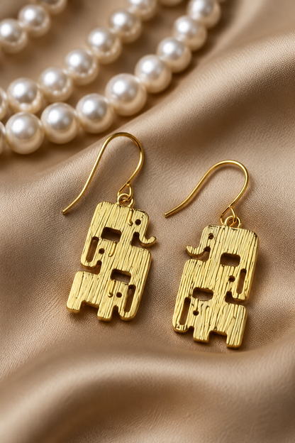 Golden Tusker Earrings