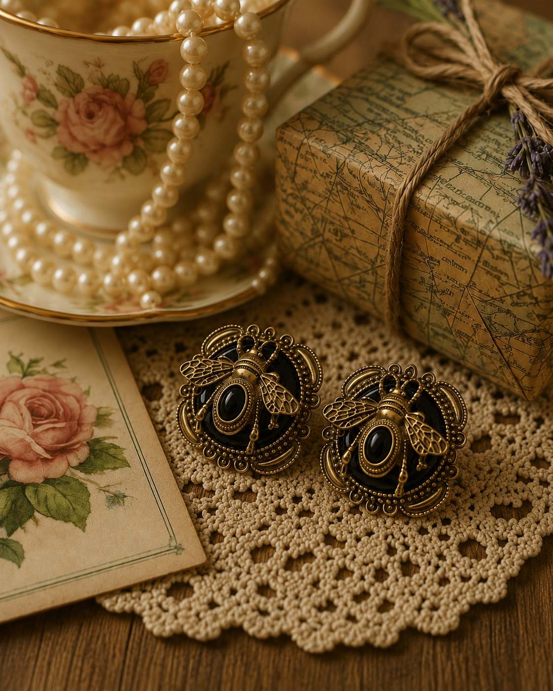 Noire Bee Studs