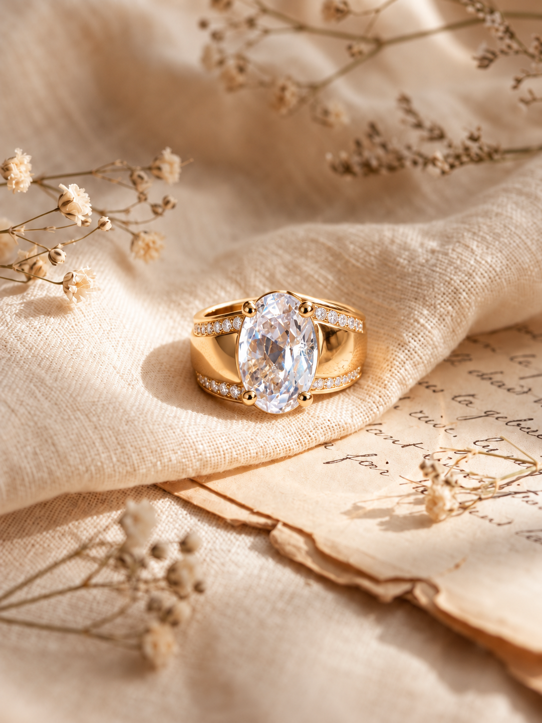 Sia Oval Ring