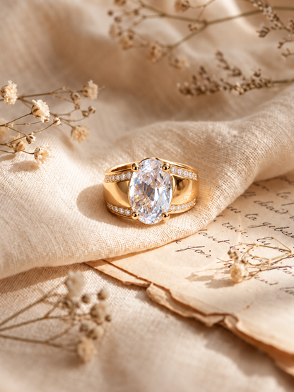 Sia Oval Ring