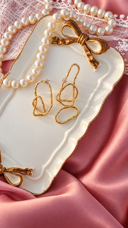 Abstract Loop Earrings