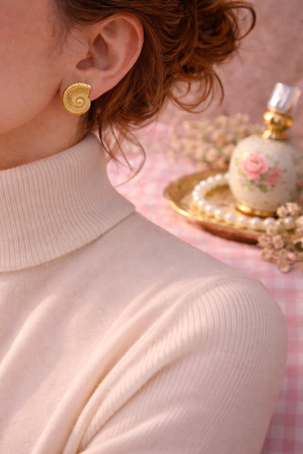 Victorian Shell Studs