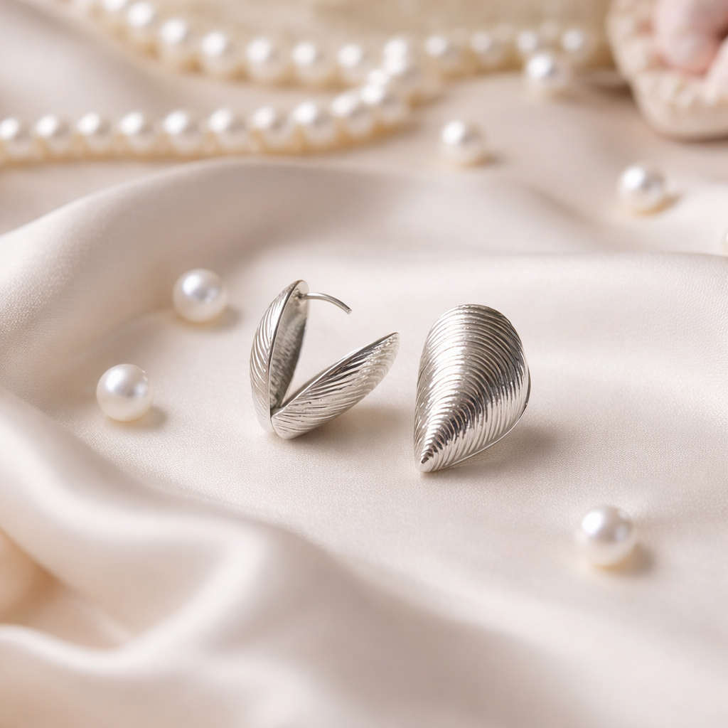 Victorian Tide Shell Studs