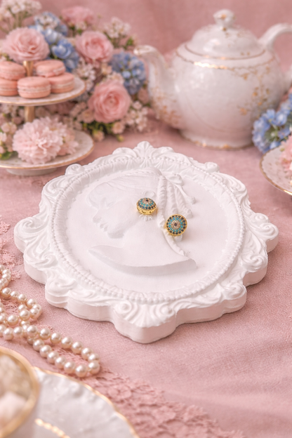 Royal  Halo Mini Studs