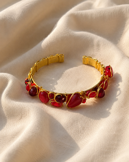 Miniature stones cuff bracelets