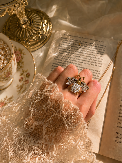 Queen Bee Pearl Ring