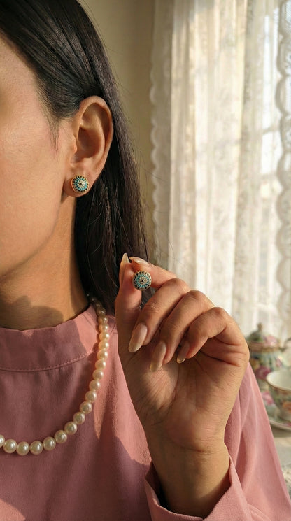 Royal  Halo Mini Studs