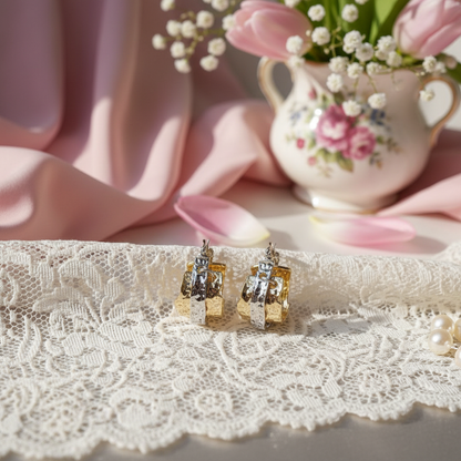 Midas Ripple Sculpted Hoops
