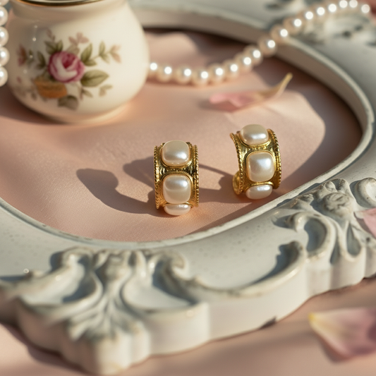 Vintage Pearl Barrel Hoops