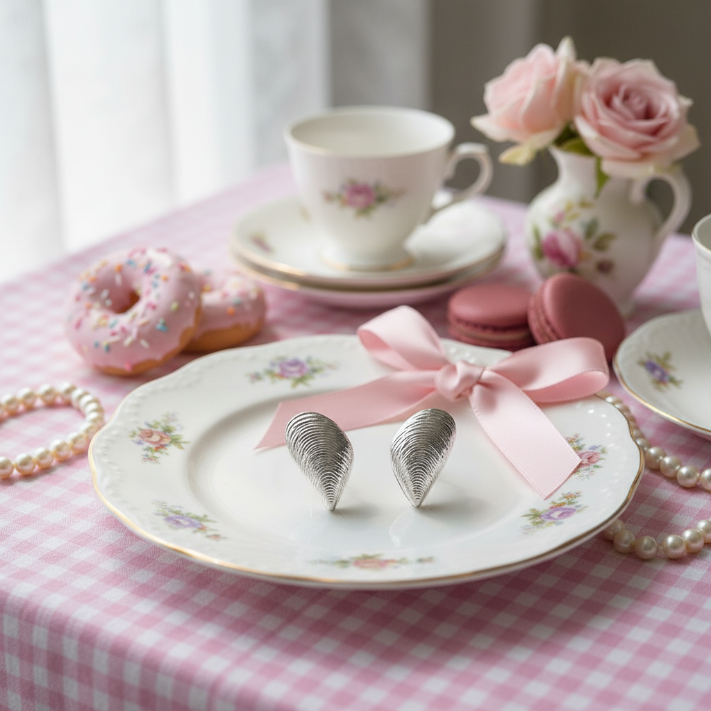 Victorian Tide Shell Studs