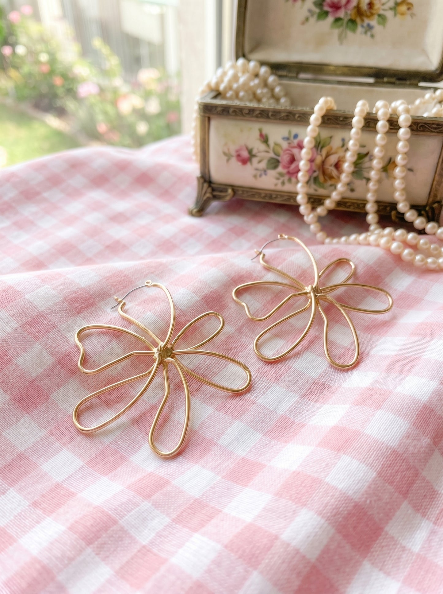 Daisy Flower Hoops