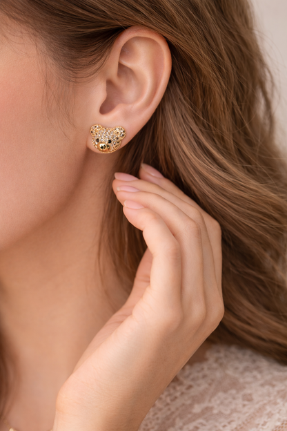 Vintage Charm Teddy Studs